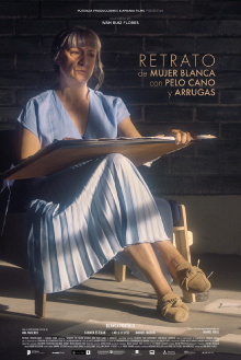 Portrait of White Woman with Grey Hair and Wrinkles Trailer