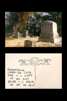 Postcard: Remembrance Chafes the Living Trailer