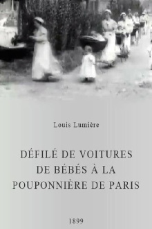 Procession of Baby Carriages at a Paris Nursery Trailer
