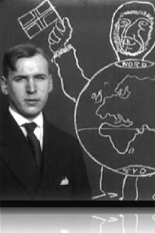 Roald Amundsen on the South Pole Trailer