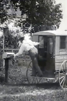 Rural Wagon Delivering Mail, U.S.P.O. Trailer