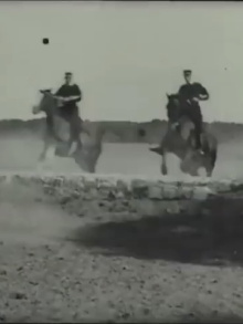 Sauts de barrières par des officiers Trailer