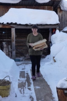 Siberia. Firewood for Mobilized Men Trailer