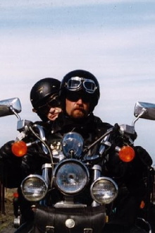 Siggi Valli on a Motorcycle Trailer