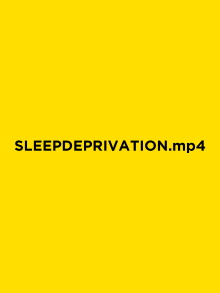 SLEEPDEPRIVATION.mp4 Trailer