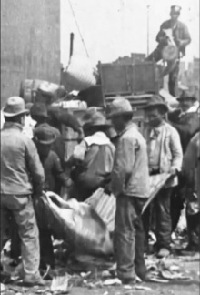 Sorting Refuse at Incinerating Plant, New York City Trailer