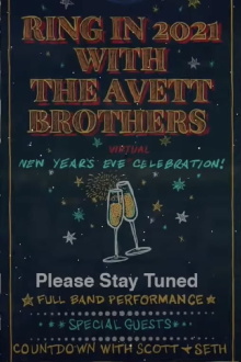 The Avett Brothers LIVE New Year's Eve Virtual Celebration Trailer