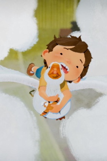The Child and the Goose Trailer