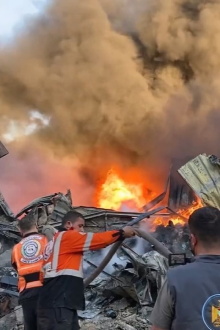The Shelling of Khudair Warehouse Trailer