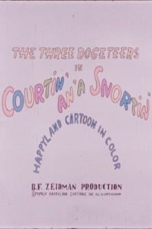 The Three Dogeteers in Courtin' an'a Snortin' Trailer