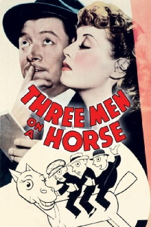 Three Men on a Horse Trailer