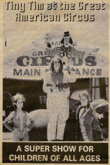 Tiny Tim at the Great American Circus Trailer