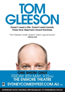 Tom Gleeson: Enmore Trailer