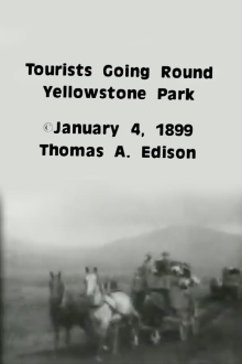 Tourists Going Round Yellowstone Park Trailer