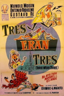 Tres eran tres Trailer