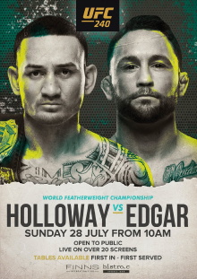 UFC 240: Holloway vs. Edgar Trailer