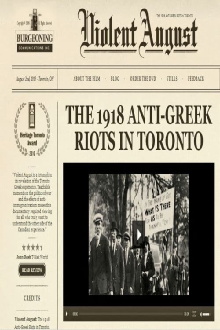 Violent August: The 1918 Anti-Greek Riots in Toronto Trailer