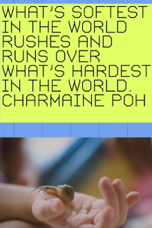 What's softest in the world rushes and runs over what's hardest in the world. Trailer