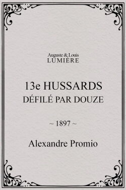 13e hussards : défilé par douze (1897)