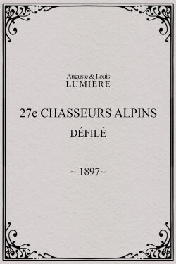 27ème chasseurs alpins : défilé (1897)