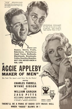 Aggie Appleby, creadora de hombres (1933)