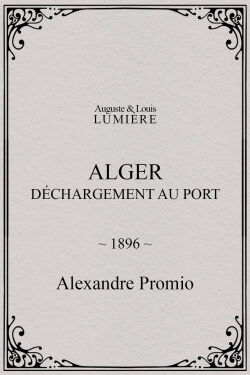 Alger : déchargement au port (1896)
