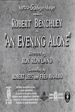 An Evening Alone (1938)