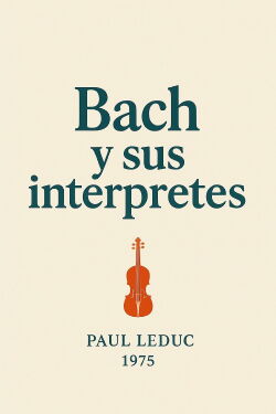 Bach and his Interpreters (1975)