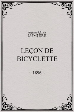 Bicycle Lesson (1896)