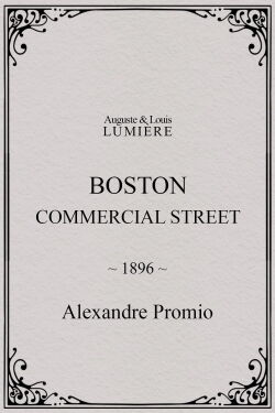 Boston, Commercial Street (1896)