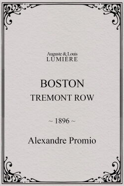 Boston, Tremont row (1896)