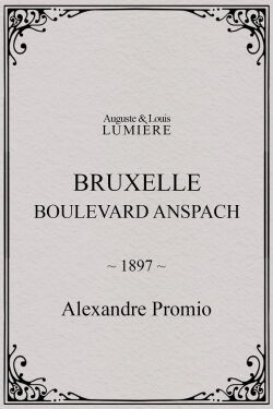 Bruxelles, Boulevard Anspach (1897)