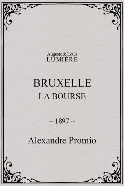 Bruxelles, la bourse (1897)