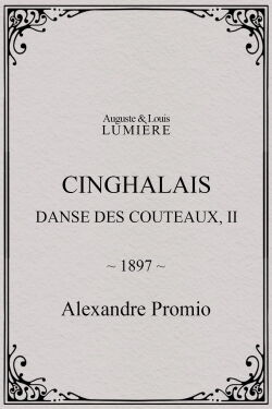Cinghalais : danse des couteaux, II (1897)