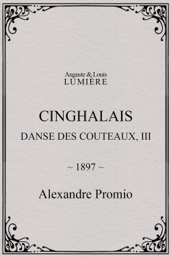 Cinghalais : danse des couteaux, III (1897)