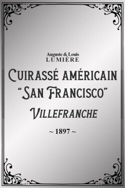 Cuirassé américain “San Francisco” en rade de Villefranche (panorama) (1897)