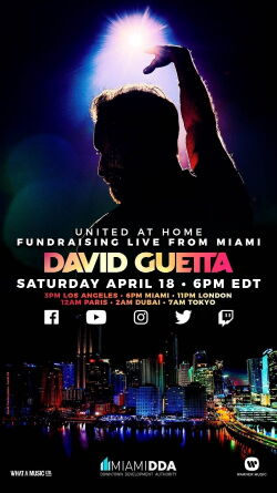 David Guetta / United at Home - Fundraising Live from Miami (2020)