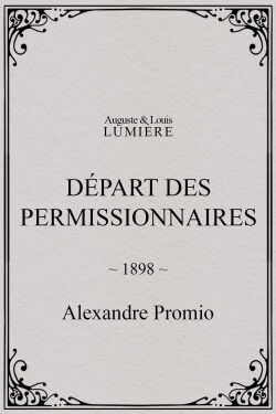 Départ des permissionnaires (1898)