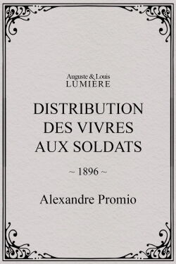 Distribution des vivres aux soldats (1896)