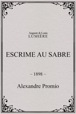 Escrime au sabre (1898)