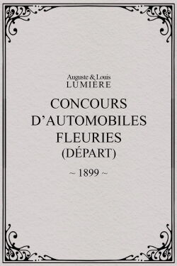 Fête de Paris 1899: Concours d'automobiles fleuries (départ) (1899)