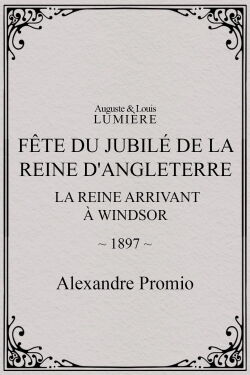 Fête du jubilé de la reine d'Angleterre : la reine arrivant à Windsor (1897)