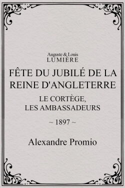 Fête du jubilé de la reine d'Angleterre : le cortège, les ambassadeurs (1897)