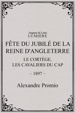 Fête du jubilé de la reine d'Angleterre : le cortège, les cavaliers du Cap (1897)
