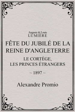 Fête du jubilé de la reine d'Angleterre : Le cortège, les princes étrangers (1897)