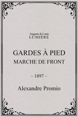Gardes à pied : marche de front (1897)