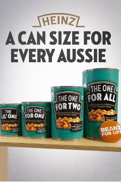 Heinz Beanz. A Can Size for Every Aussie! (2017)