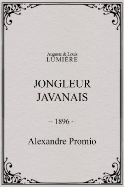 Jongleur javanais (1896)