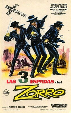 Las tres espadas del Zorro (1963)
