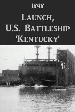 Launch, U.S. Battleship 'Kentucky' (1898)